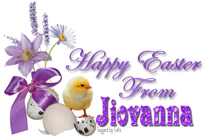 Chick with purple flowers- Jiovanna