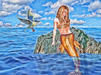 sea gull and the sad mermaid