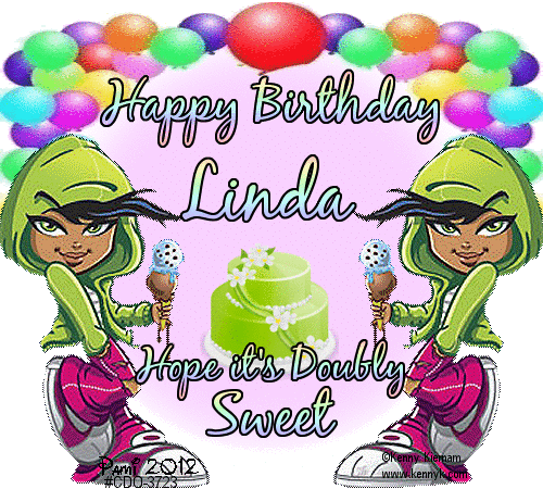 Happy Birthday - Linda - fg - june bir