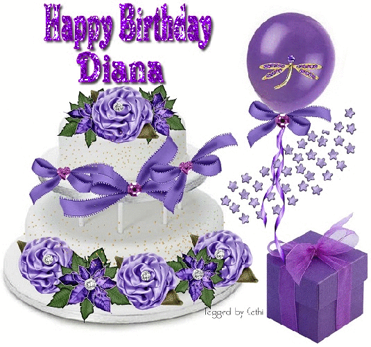 Purple Birthday - Diana