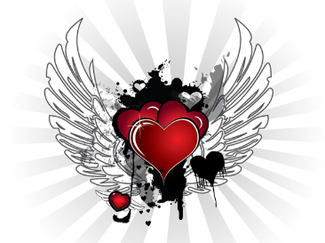 Heart with wings