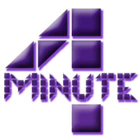 LOGO 4MINUTE PURPLE EMBOSS
