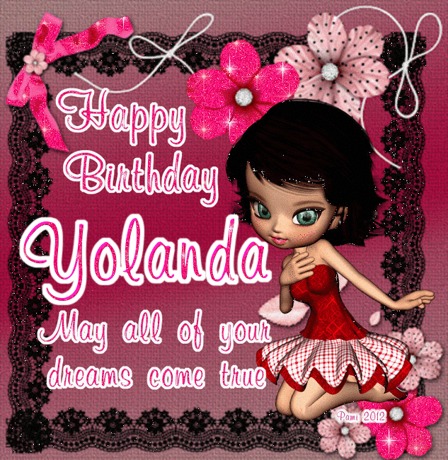 Happy Birthday - Yolanda - aug bir