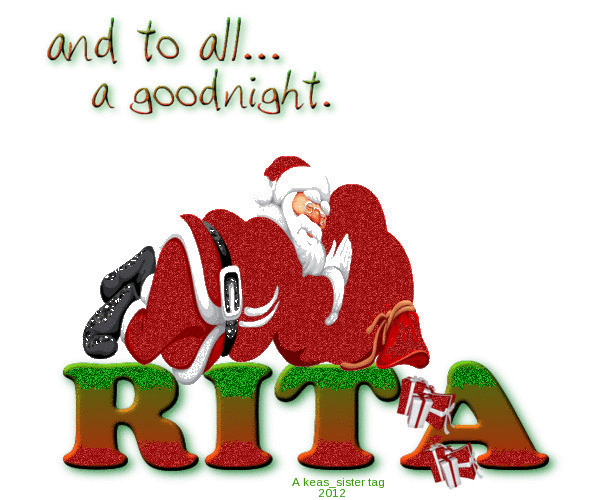 Rita - Sleeping Santa - And To All -