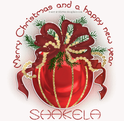 Merry X-mas & a Happy new yr. Shakela