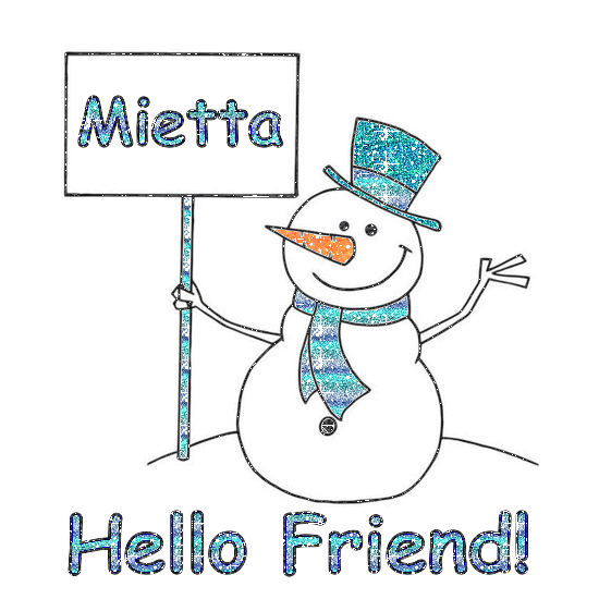 Snowman - Hello Friend - Mietta