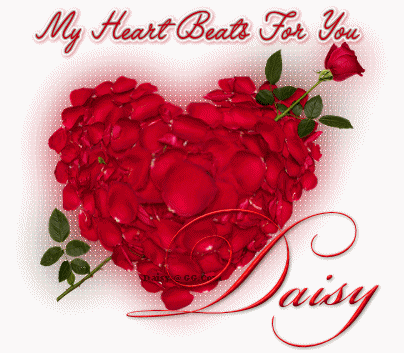 My heart beats for you Daisy