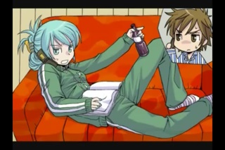 Hatsune Miku with her soda!