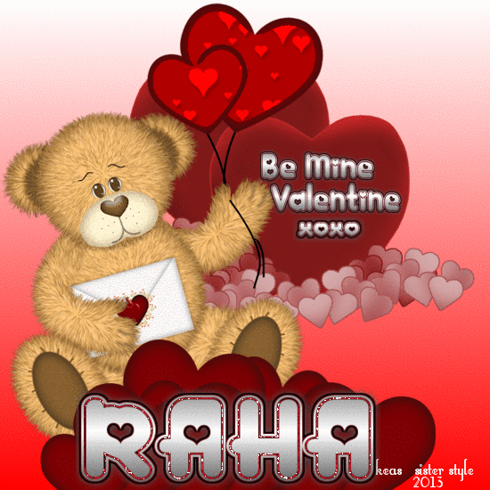 Raha - Bear - Hearts - Valentine