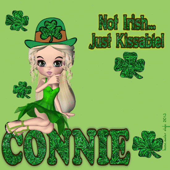 Connie - Not Irish - Shamrocks - Girl