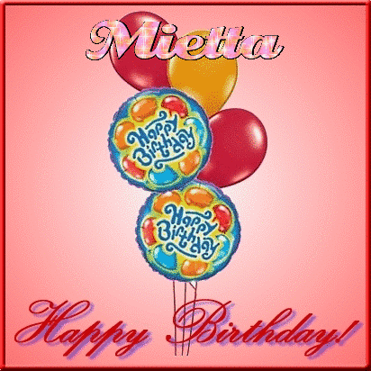 Happy Birthday Mietta