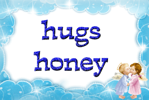 Glitter Text - Greetings - Hugs