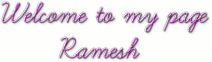 Welcome to my page - Ramesh