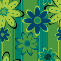 Green and blue flower pattern (in Backgrounds)