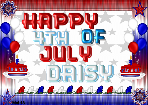 Happy 4th of July -Daisy