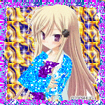 Blonde anime girl