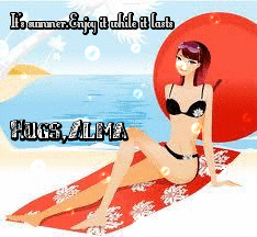 Enjoy summer text with Alma