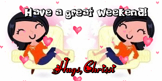 Have A great weekend text with Chrissi