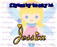 Flying by to say hi text with Jessica
