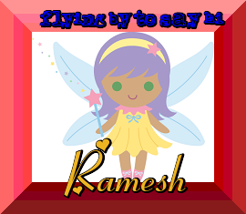 Flying by to say hi text with Ramesh