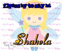 Flying by to say hi text with Shakela