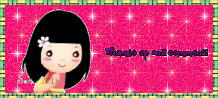 Thumbs up & comment text with cute girl