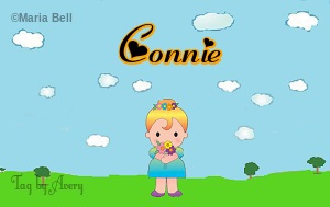 Connie text with girl in spring