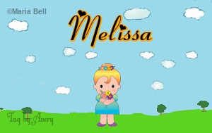 Melissa text with girl in spring