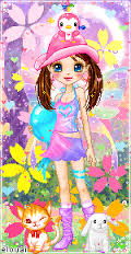Cute doll with animals
