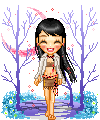 Cute girl in the woods