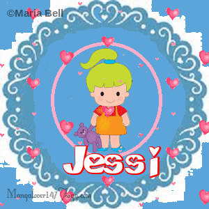 Jessi text with girl with hearts