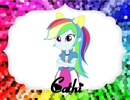 Cathi text with equestria girl