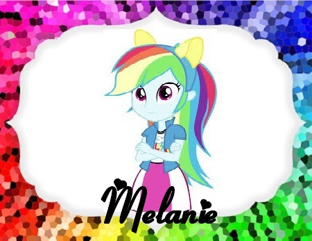 Melanie text with equestria girl