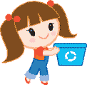 Recycling girl