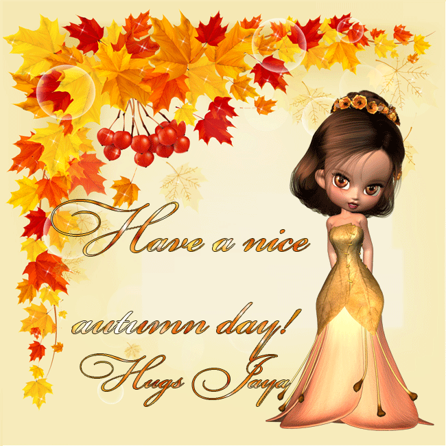 Have a nice autumn day! Hugs Jaya