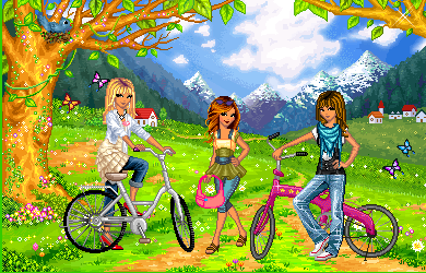3 girl bikers