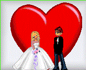 Bride and groom silents dollz
