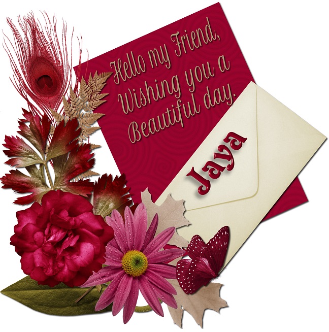Burgundy Letter- Jaya