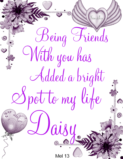 Daisy -Being Friends...