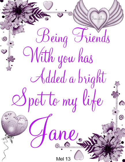 Jane -Being Friends...