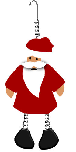 Santa Ornament