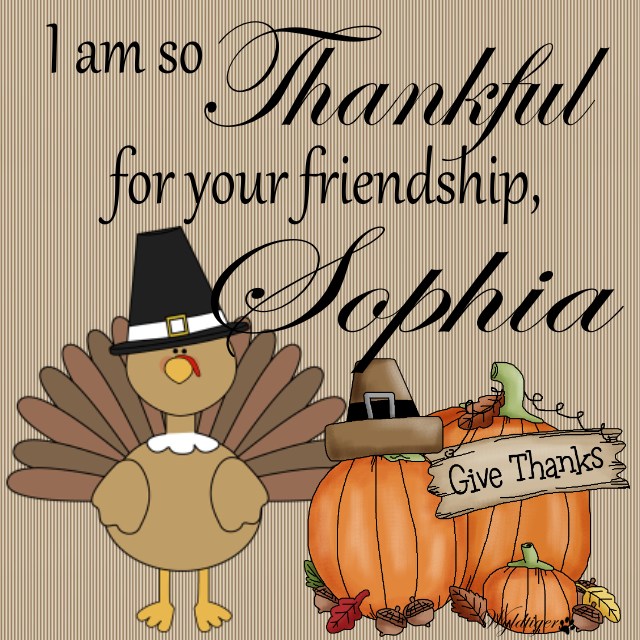 Thankful - Sophia
