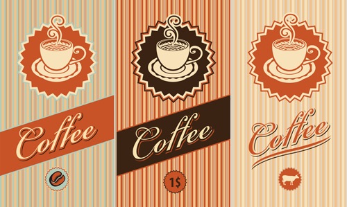 coffee sign tiled background