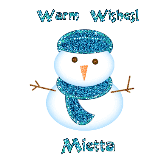 Warm Wishes Snowman - Mietta
