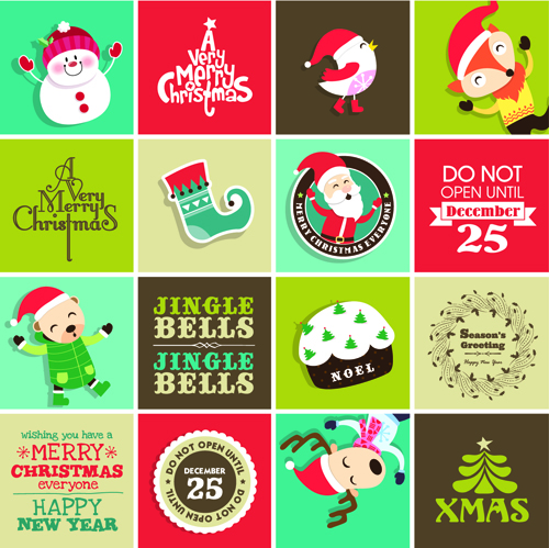 christmas collage background