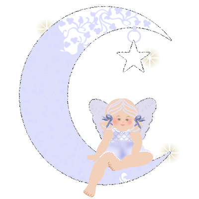 Little angel on the moon