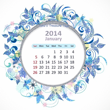 January 2014 calendar
