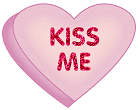 kiss me conversation heart