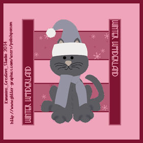 Winter Kitty Tag