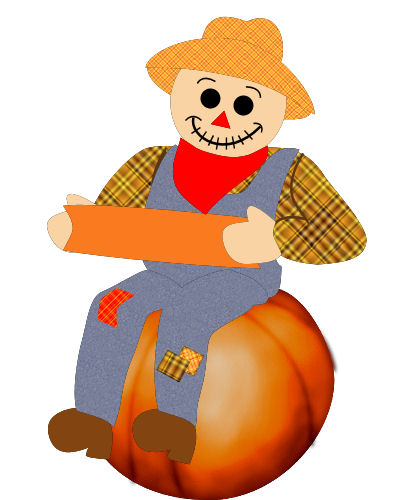 Blank Sign Scarecrow
